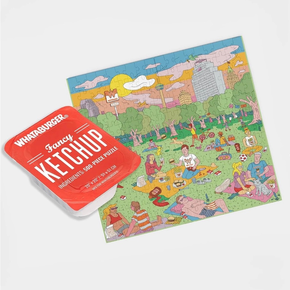 WHATABURGER In The Park 500 piece puzzle NWT